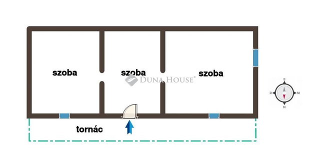 Eladó családi ház, Detken 7.8 M Ft, 3 szobás