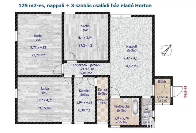 Eladó családi ház, Horton 24.9 M Ft, 4 szobás