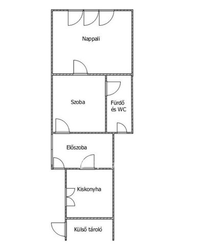 Eladó téglalakás, Mezőhegyesen 5.9 M Ft, 2 szobás