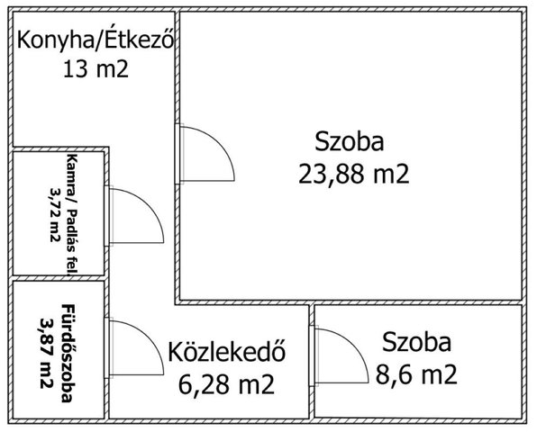 Eladó téglalakás, Orosházán 18 M Ft, 1+1 szobás