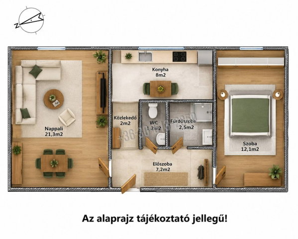 Eladó panellakás, Budapesten, XXI. kerületben 57.9 M Ft, 2 szobás
