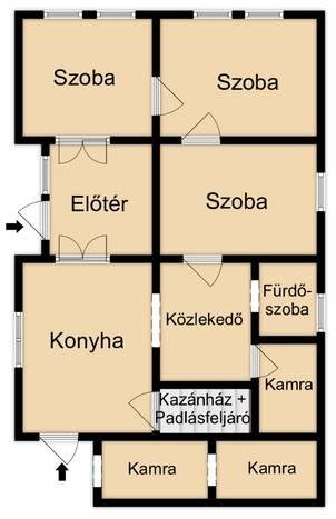 Eladó családi ház, Csabacsűdön 21 M Ft, 3 szobás