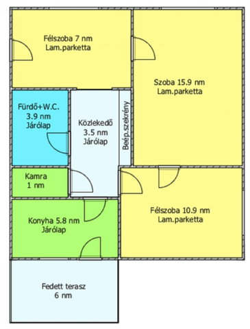 Eladó téglalakás, Bátonyterenyén 15.49 M Ft, 2+1 szobás