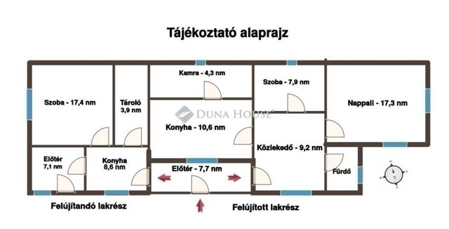 Eladó családi ház, Budapesten, XVIII. kerületben 89.5 M Ft