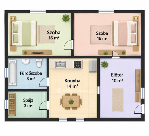Eladó családi ház, Kecelen 8.49 M Ft, 2 szobás