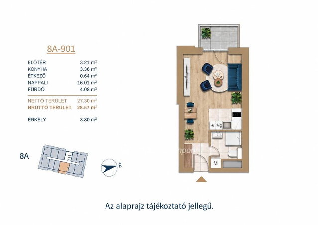 Eladó téglalakás, Budapesten, III. kerületben 63.1 M Ft