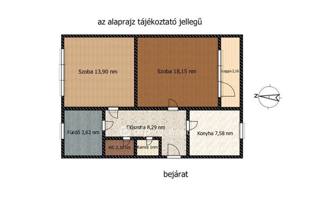 Eladó téglalakás, Budapesten, XXI. kerületben 53.99 M Ft