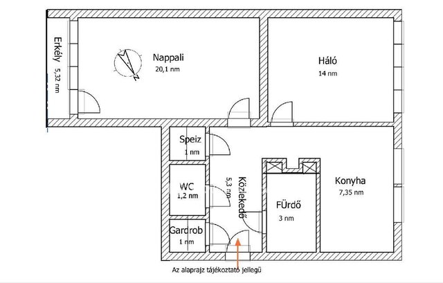Eladó téglalakás, Szigetszentmiklóson 52 M Ft, 2 szobás