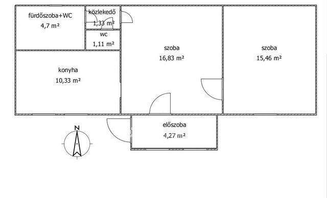 Eladó családi ház, Magyarbólyon 7.9 M Ft, 2 szobás