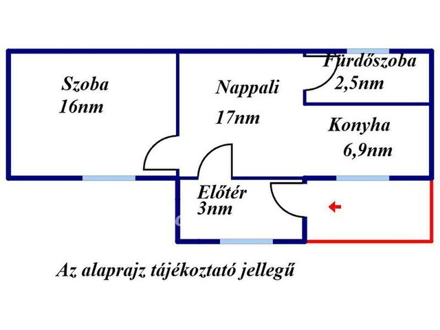 Eladó téglalakás, Cegléden 21 M Ft, 1 szobás
