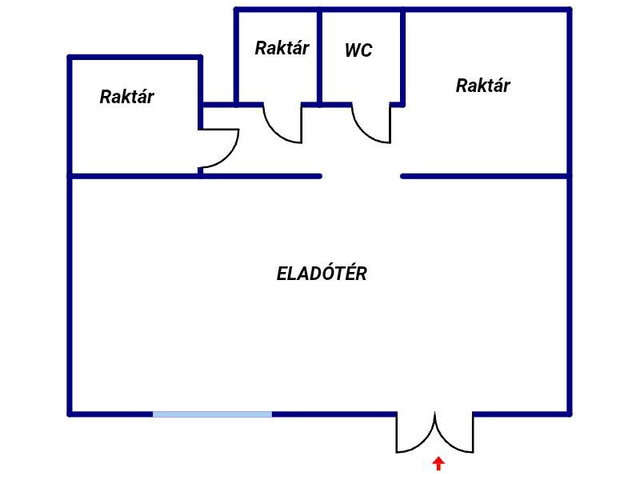 Eladó üzlethelyiség, Kazincbarcikán 25 M Ft, 1+3 szobás