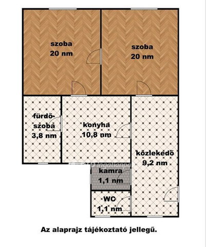 Eladó téglalakás, Szolnokon 24.5 M Ft, 2 szobás