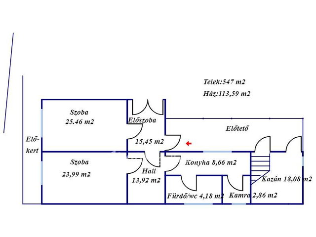 Eladó családi ház, Dobozon 12.6 M Ft, 2 szobás