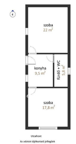 Eladó családi ház, Nagybajomban 20 M Ft, 2 szobás