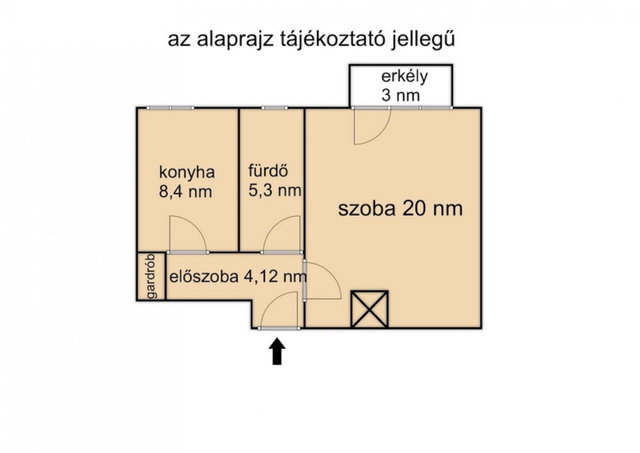 Eladó téglalakás, Gyulán 28.5 M Ft, 1 szobás