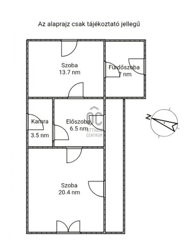 Eladó családi ház, Farmoson 20.5 M Ft, 2 szobás