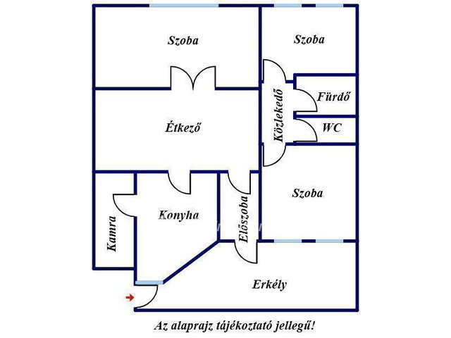 Eladó téglalakás, Szegeden 89.9 M Ft, 3 szobás