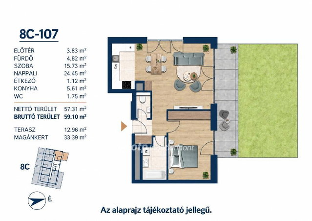 Eladó téglalakás, Budapesten, III. kerületben 98.5 M Ft