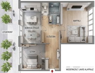 Eladó panellakás, Miskolcon, Bertalan utcában 24.5 M Ft, 2 szobás