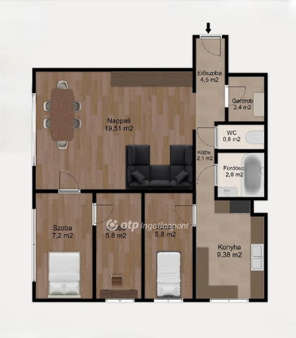 Eladó panellakás, Budapesten, XXII. kerületben 78.99 M Ft
