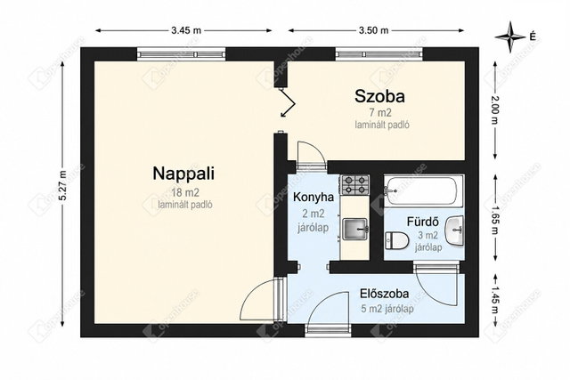 Eladó panellakás, Miskolcon 26.5 M Ft, 2 szobás