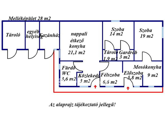 Eladó családi ház, Nyárlőrincen 44.9 M Ft, 2+1 szobás