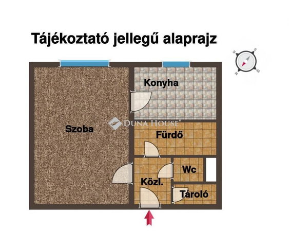 Eladó téglalakás, Kalocsán 18.5 M Ft, 1 szobás
