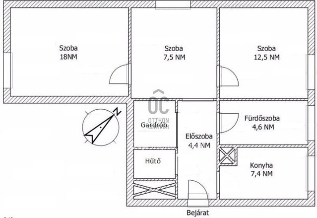 Eladó panellakás, Budapesten, X. kerületben 70.5 M Ft, 3 szobás
