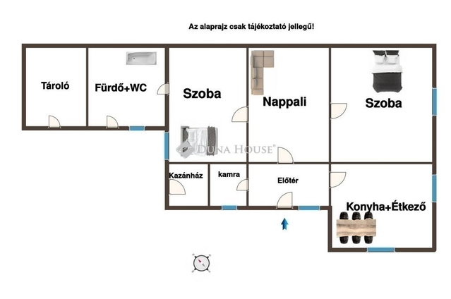 Eladó családi ház, Törtelen 29.5 M Ft, 3 szobás