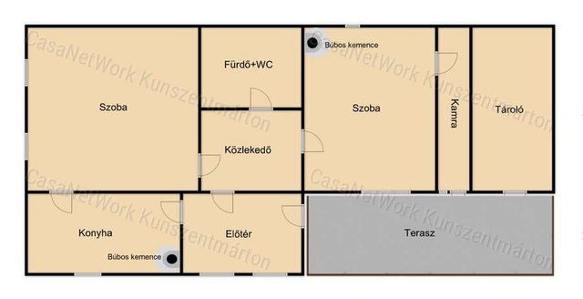 Eladó családi ház, Kunszentmártonban 11.9 M Ft, 2 szobás
