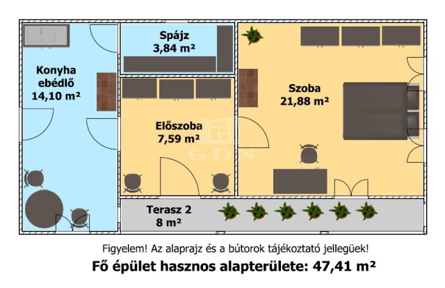 Eladó családi ház, Hajdúnánáson 26.9 M Ft, 1 szobás