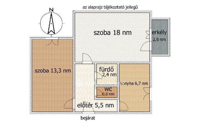 Eladó panellakás, Budapesten, XXII. kerületben 60 M Ft, 2 szobás
