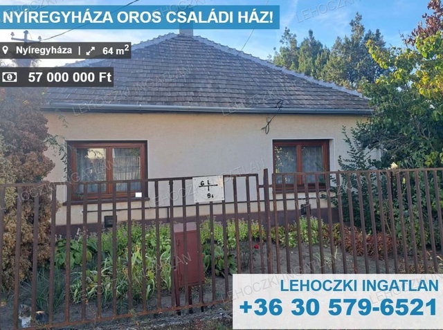 Eladó családi ház, Nyíregyházán 57 M Ft, 2 szobás