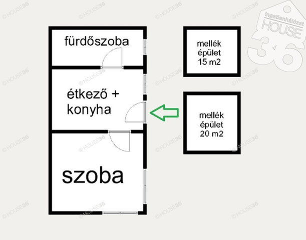 Eladó családi ház, Kecskeméten 32.9 M Ft, 3 szobás