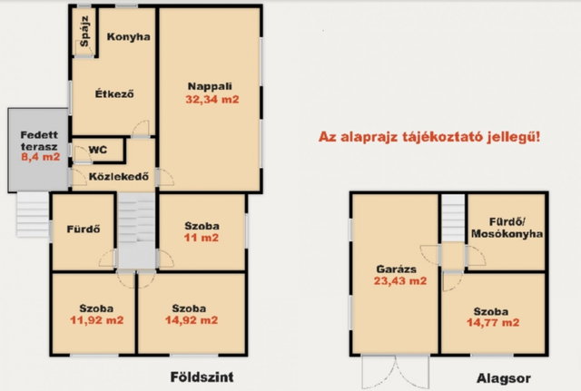 Eladó családi ház, Kiskunhalason 54.9 M Ft, 5 szobás