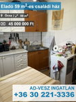 Eladó családi ház, Ócsán 45 M Ft, 3 szobás