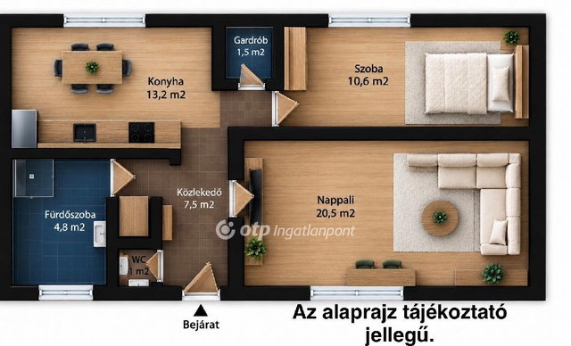 Eladó téglalakás, Mosonmagyaróváron 48 M Ft, 1+1 szobás
