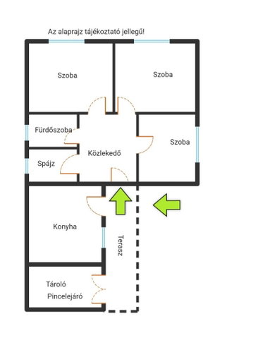 Eladó családi ház, Felsőszentivánon 15.5 M Ft, 3 szobás