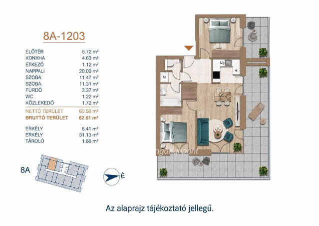 Eladó téglalakás, Budapesten, III. kerületben 169.8 M Ft