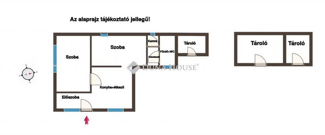 Eladó családi ház, Ercsiben 23.9 M Ft, 2 szobás