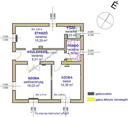 Eladó családi ház, Poroszlón 26 M Ft, 2 szobás
