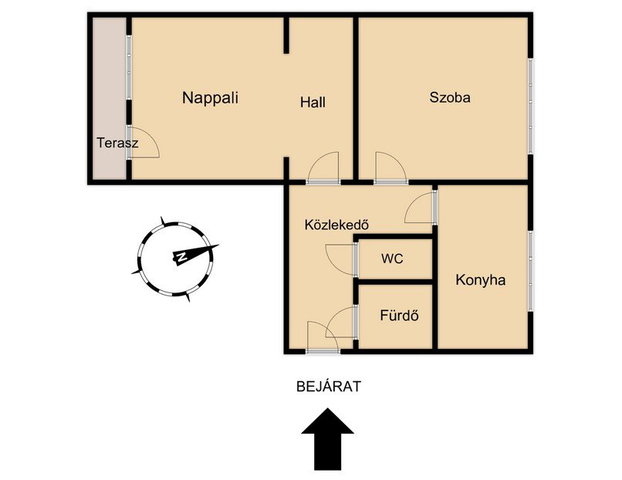 Kiadó panellakás, albérlet, Győrött 190 E Ft / hó, 2 szobás