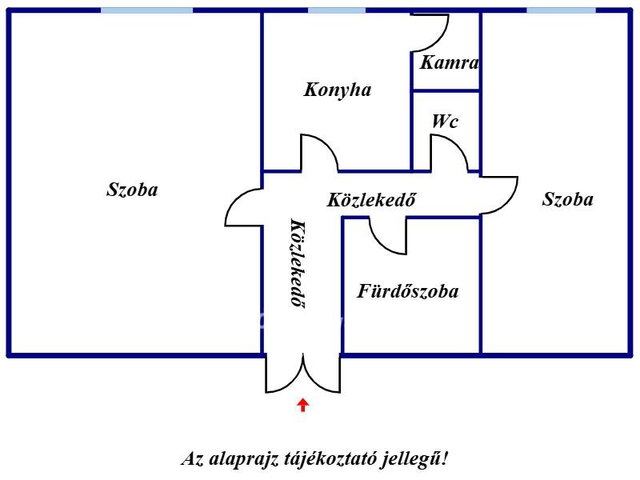 Eladó téglalakás, Kunszentmártonban 20 M Ft, 2 szobás