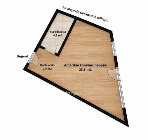 Eladó téglalakás, Mosonmagyaróváron 43.5 M Ft, 1 szobás