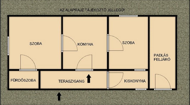 Eladó családi ház, Jánoshalmán 4.8 M Ft, 2 szobás