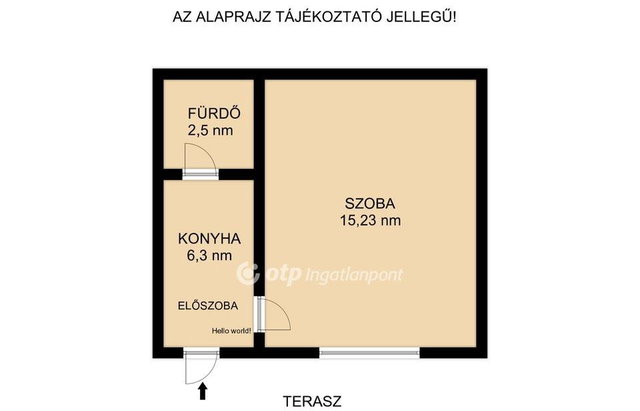 Eladó téglalakás, Budapesten, X. kerületben 34.9 M Ft, 1 szobás