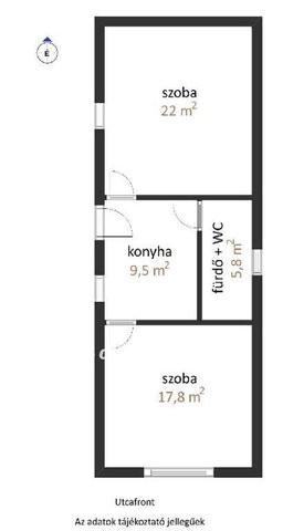 Eladó családi ház, Nagybajomban 20 M Ft, 2 szobás