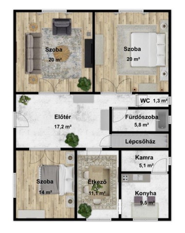 Eladó családi ház, Boldván 37.9 M Ft, 3 szobás