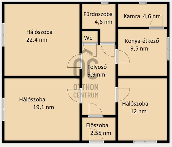 Eladó családi ház, Tiszatenyőn 23.6 M Ft, 3 szobás