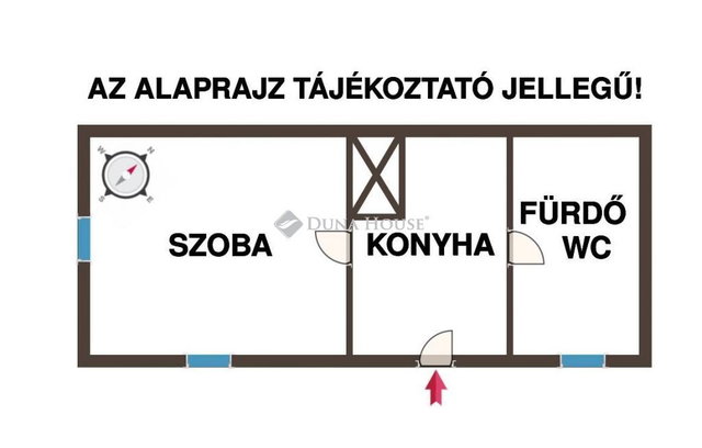 Eladó családi ház, Pándon 23.9 M Ft, 1 szobás